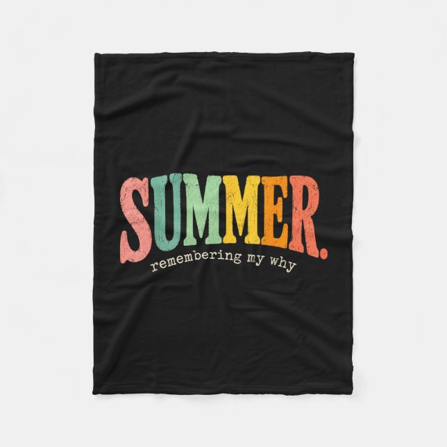 Sommar motivationscitat som påminner om varför jag fleecefilt (Framsidan)