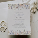 Sommar Multifärgad Wildblomma Surprise Party Inbjudningar<br><div class="desc">I somras inbjuds vildblomspartiet till perfekt för en modern födelsedag,  pension eller något överraskande party. Utformningen har vattenfärgsfärgad rosa,  ,  lila,  rött,  burgudy,  gult,  vita blommor och fjärilar med en grön,  nyktert bunten i elegant blommigt bouquets.</div>