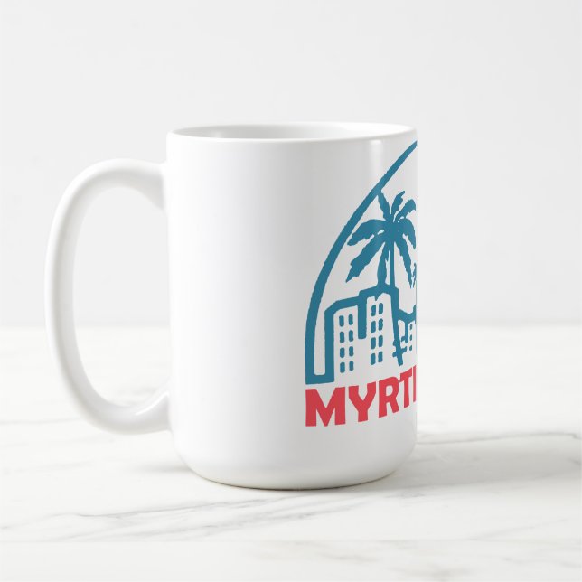 Sommar myrtle beach- south carolina  kaffemugg (Vänster)
