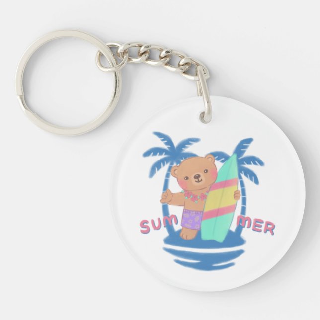 Sommar Nalle Surfer i Hawaii (Framsidan)