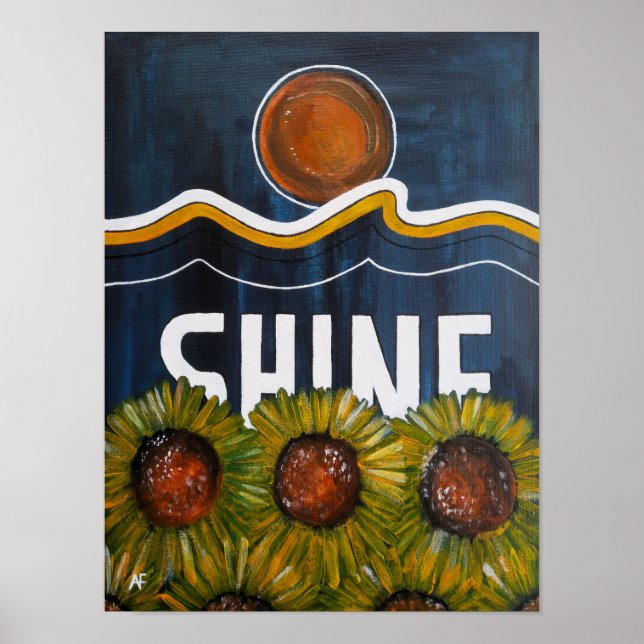 Sommar Nätter Målning av Alfred Fox Poster (Framsidan)