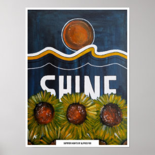 Sommar Nätter Målning av Alfred Fox Poster