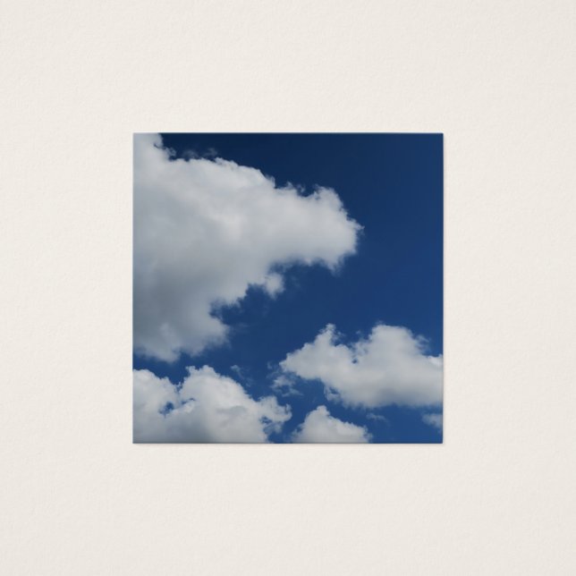 sommar, natur, väder, blått, bakgrund, himlar, fyrkantigt visitkort (Framsida)
