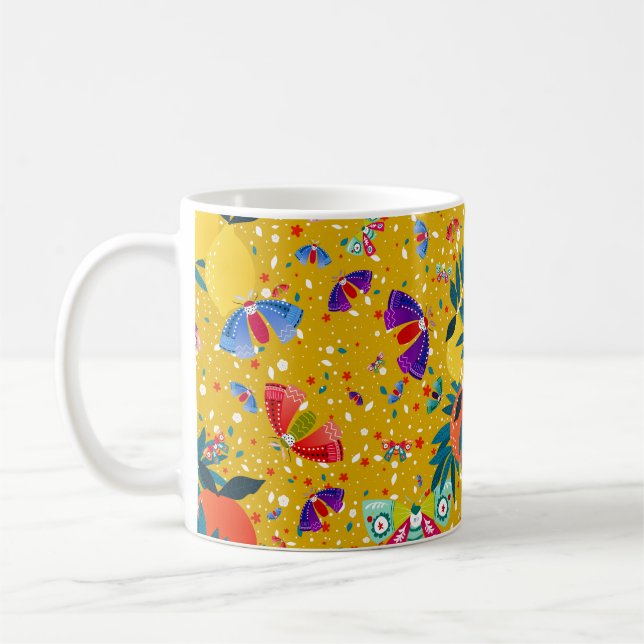 Sommar Naturliga citrus Grove Kaffemugg (Vänster)