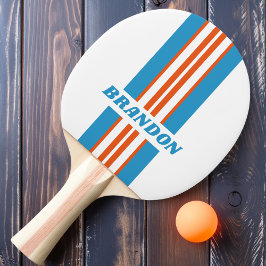 Sommar Nostalgisk Rally Rand med Namn Pingisracket