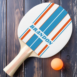 Sommar Nostalgiska Brädstripor med Namn Pingisracket