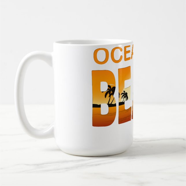 Sommar ocean city- maryland  kaffemugg (Vänster)