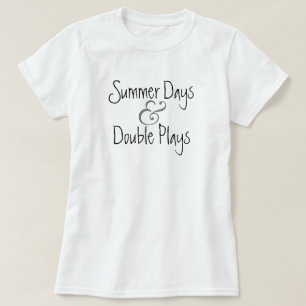 Sommar och baseboll t-shirt