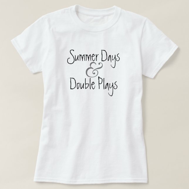 Sommar och baseboll t-shirt (Design framsida)