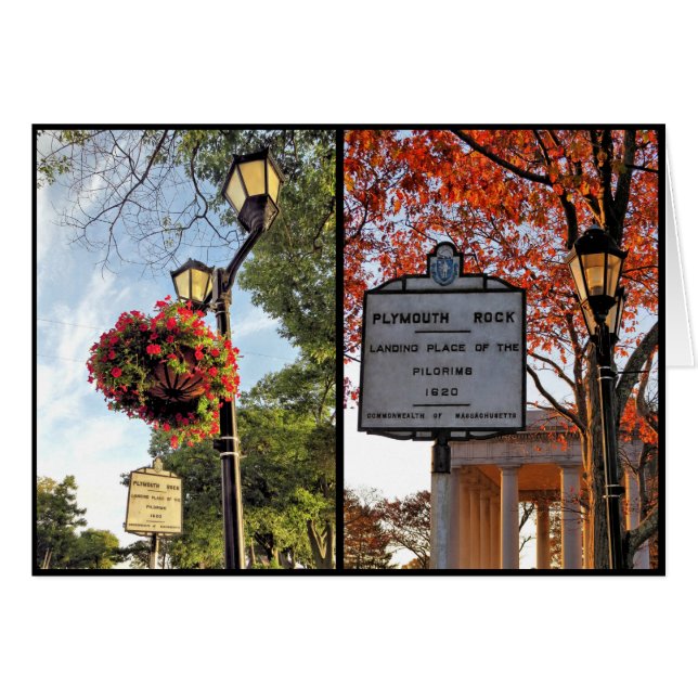 Sommar och fall hälsningskort (Framsidan Horizontal)