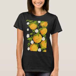 Sommar Orange Träd Garden T Shirt