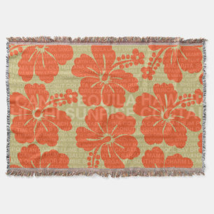 Sommar Ord Cocktails och Hibiscus Blankets Filt