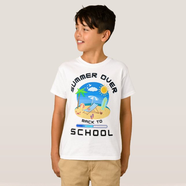 Sommar över Back to school T-Shirt (Hel framsida)