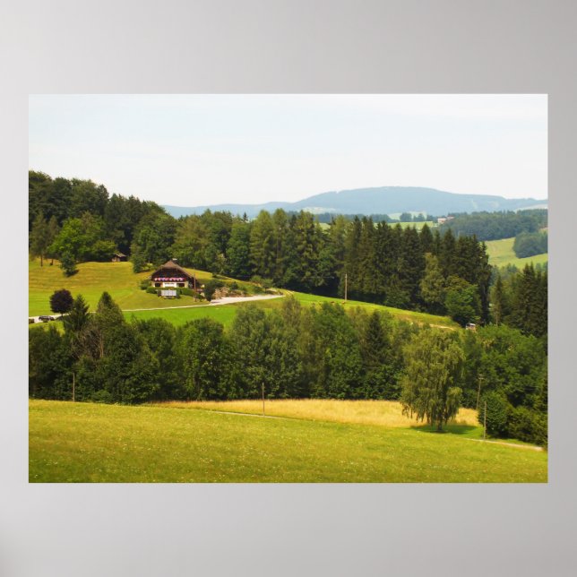 Sommar på den österrikiska landsbygden poster (Framsidan)
