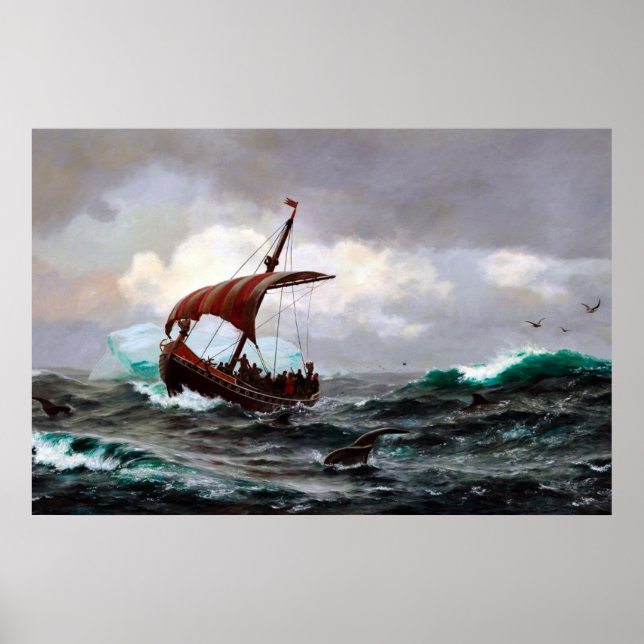 Sommar på Grönlands kust cirka år 1000  Poster (Framsidan)