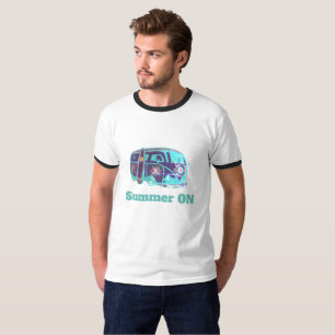 Sommar på Hippie Van Manar Basic Ringer T-Shirt, Tröja