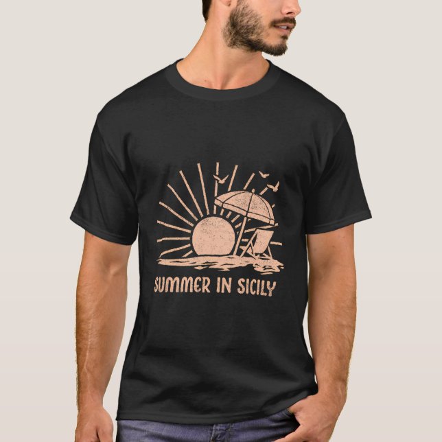 Sommar på Sicilien T Shirt (Framsida)