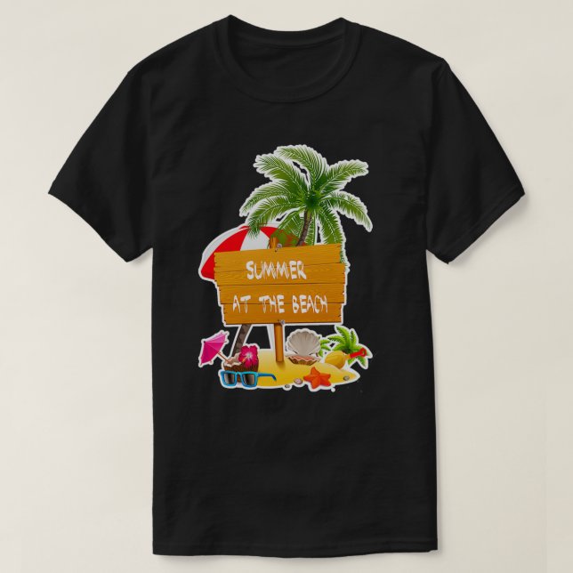 Sommar på stranden 1 t shirt (Design framsida)