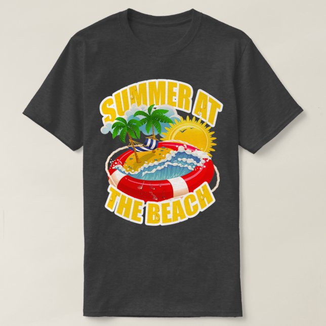 Sommar på stranden 2 t shirt (Design framsida)