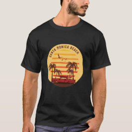 Sommar på stranden vid Santa monica T Shirt
