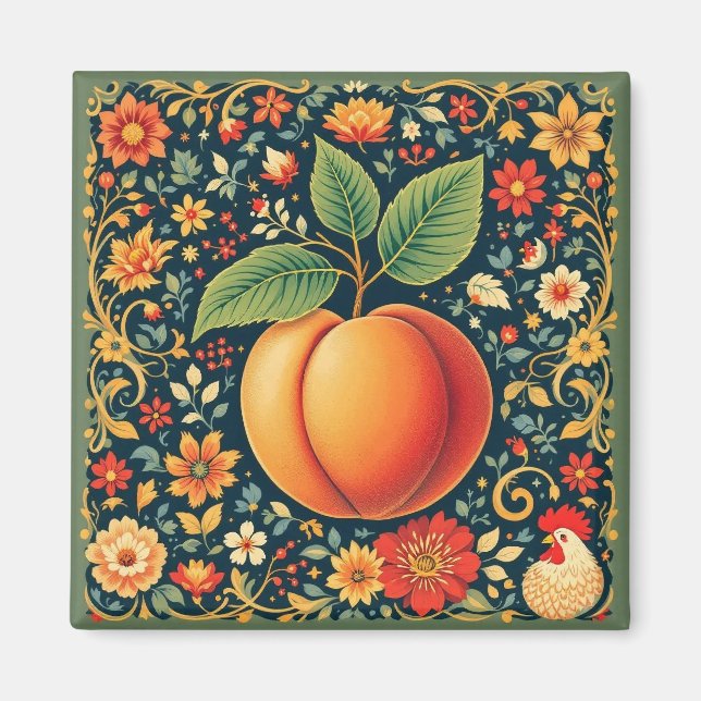 sommar päronmagnet magnet (Framsidan)