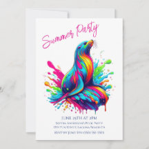 Sommar Party - Färghav Lejona Stänk