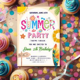 Sommar Party Inbjudningar
