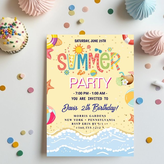 Sommar Party Inbjudningar (Skapare uppladdad)