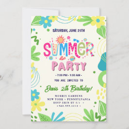 Sommar Party Inbjudningar