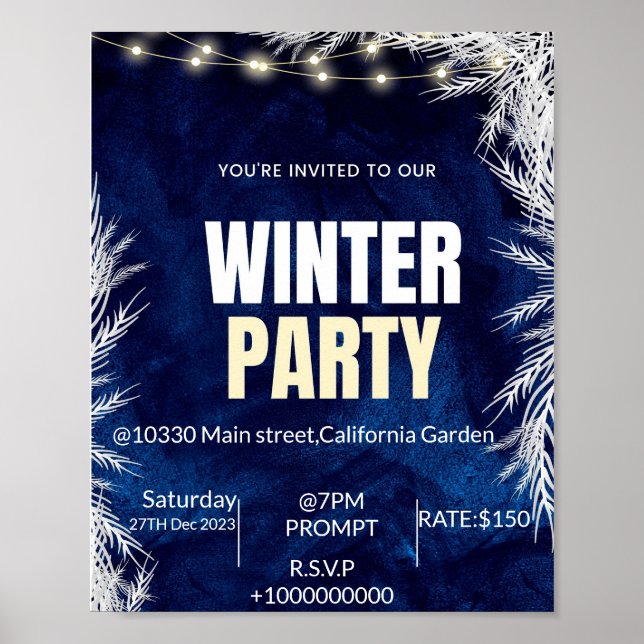 Sommar party poster (Framsidan)