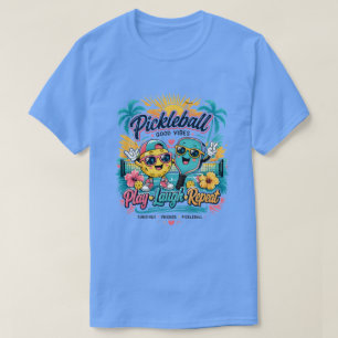 Sommar Pickleball Paradis – Spela • Skratta • Uppr T Shirt