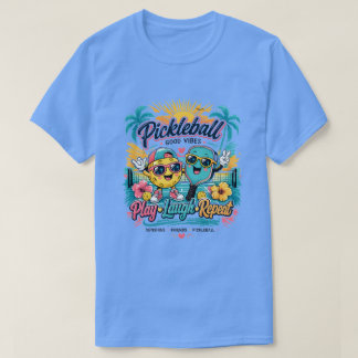 Sommar Pickleball Paradis – Spela • Skratta • Uppr T Shirt