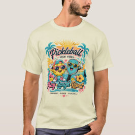 Sommar Pickleball Paradis – Spela • Skratta • Uppr T Shirt