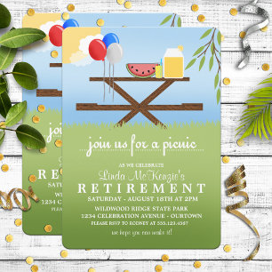 Sommar Picknick Pensionärsfest Inbjudningar