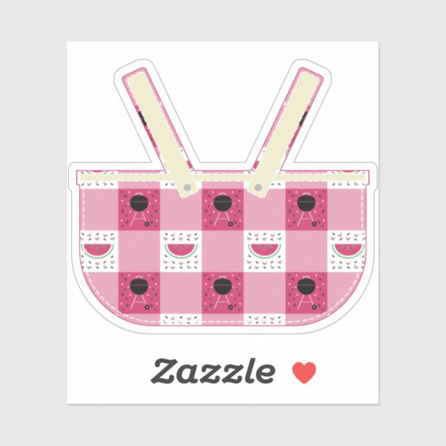 Sommar Picnic Contour Sticker Klistermärken (Ark)