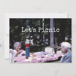 Sommar-Picnic-Dam avböjde för lunch Inbjudningar