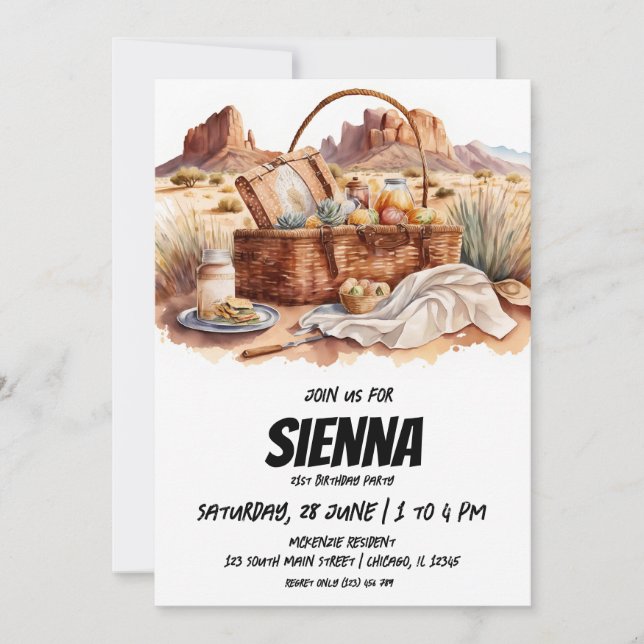 Sommar Picnic-ökningsinbjudan Inbjudningar (Framsida)