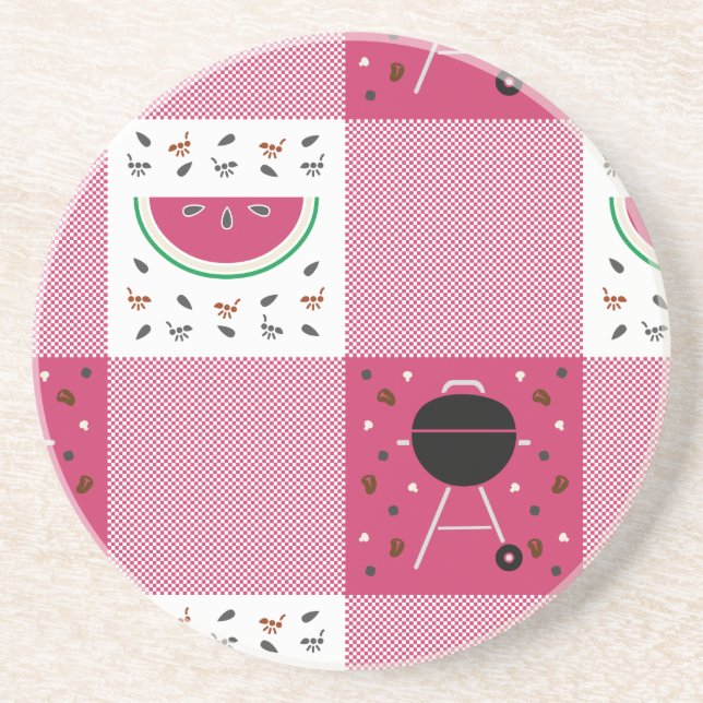 Sommar Picnic Sandstone Underlägg (Framsidan)