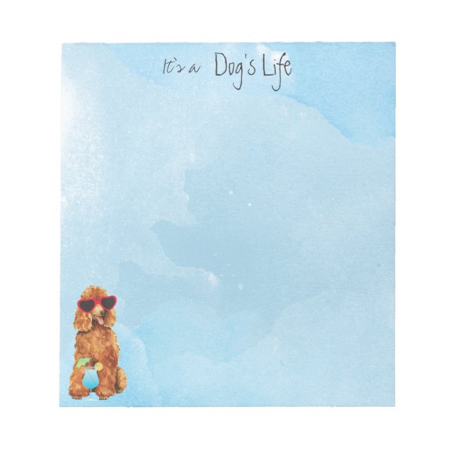 Sommar Pudel Anteckningsblock (Framsida)