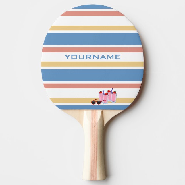 Sommar Rand anpassningsbar ping pong paddle Pingisracket (Framsidan)