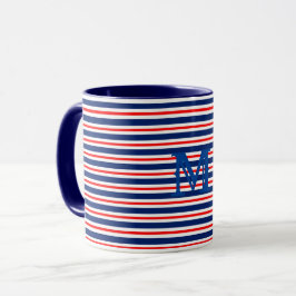 Sommar Rand Monogrammed Ocean Mugg