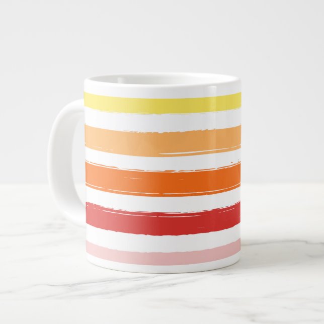 Sommar Rand Mugg - Solnedgång och soluppgång Jumbo Mugg (Framsida vänster)
