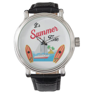 Sommar Resa Tid Strand Vågor Semester Hav Armbandsur