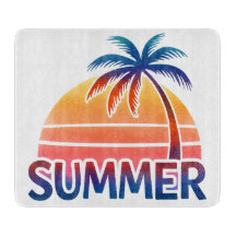 Sommar retro solnedgång palmträd