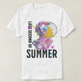 Sommar Retro Vaporwave-statue, sista sekunden T Shirt