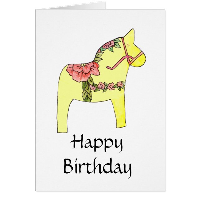 Sommar-Ro-födelsedagskort Hälsningskort (Framsidan)