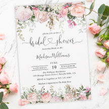 Sommar Ro Garden Blommigt Inbjudningskort för möhi