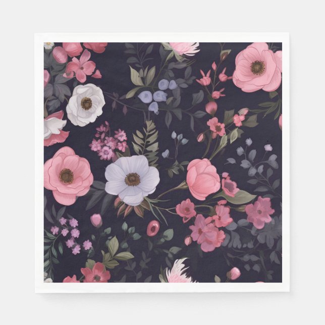 Sommar Ro på Black Pappersservett (Framsidan)