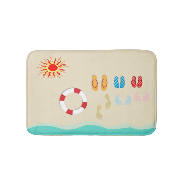 Sommar Roligt Bath Mat Badrumsmatta (Framsidan)