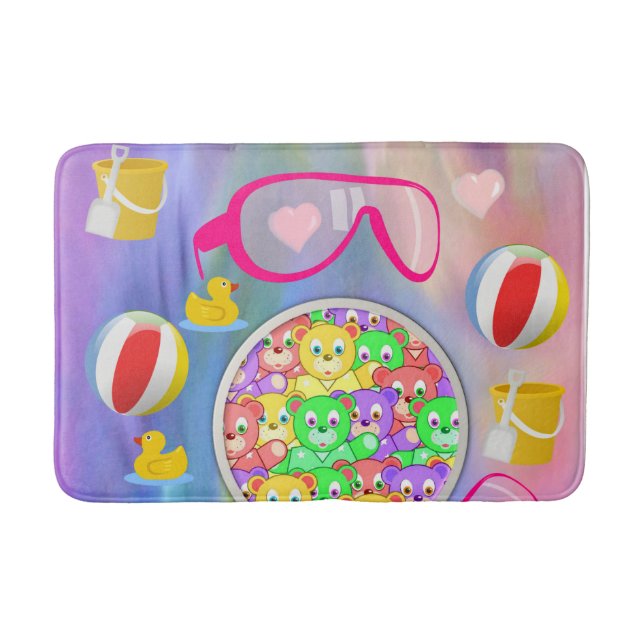 Sommar Roligt Beach House Bathroom Bath Mat Badrumsmatta (Framsidan)